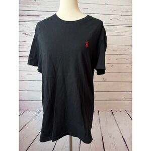 Polo Ralph Lauren T-Shirt Large Mens Black Tee Shirt Short Sleeve Classic Fit